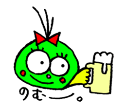 topknot eyeball-chan sticker #11113655