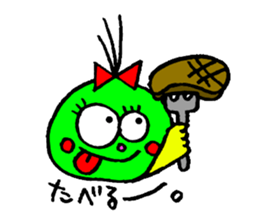 topknot eyeball-chan sticker #11113656