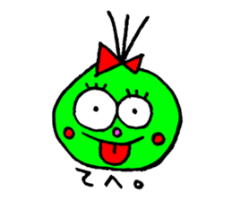 topknot eyeball-chan sticker #11113657