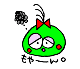 topknot eyeball-chan sticker #11113659