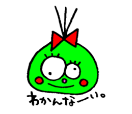 topknot eyeball-chan sticker #11113660