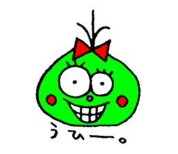 topknot eyeball-chan sticker #11113661