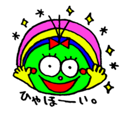 topknot eyeball-chan sticker #11113662