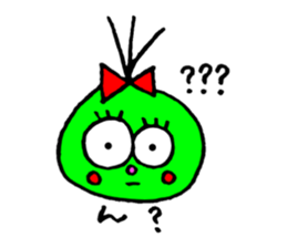 topknot eyeball-chan sticker #11113663