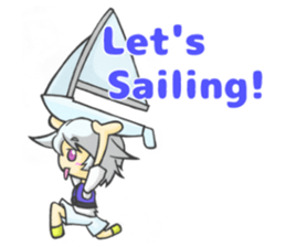Meri,Beginner of sailing 2 sticker #11113840