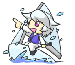 Meri,Beginner of sailing 2 sticker #11113849