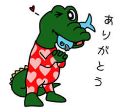 Gator and Paggy with Hen of Liberty sticker #11114246