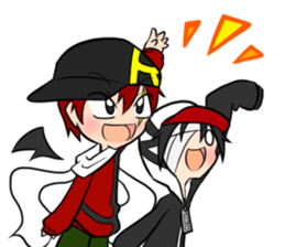 Red and pleasant friends sticker #11114723