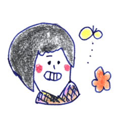 colorful and cute girls sticker #11114875