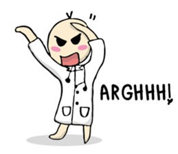 doctor big head english version sticker #11114934