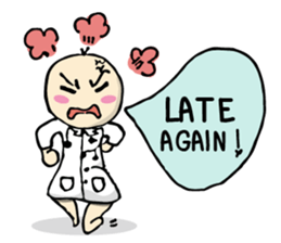 doctor big head english version sticker #11114935