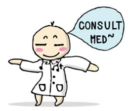 doctor big head english version sticker #11114939