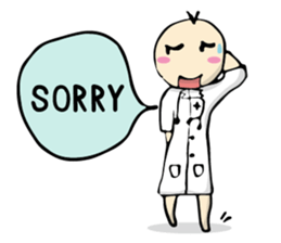 doctor big head english version sticker #11114944