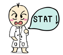 doctor big head english version sticker #11114945