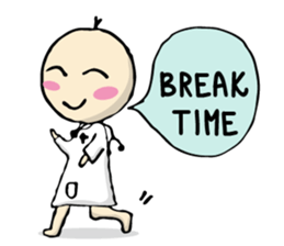 doctor big head english version sticker #11114955