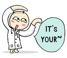 doctor big head english version sticker #11114956