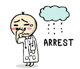 doctor big head english version sticker #11114957