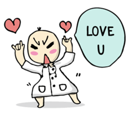 doctor big head english version sticker #11114958