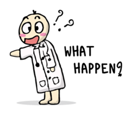 doctor big head english version sticker #11114964