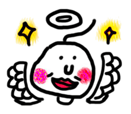 the person with curly hair sticker #11116036