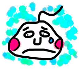 the person with curly hair sticker #11116049