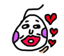 the person with curly hair sticker #11116058