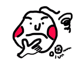 the person with curly hair sticker #11116067