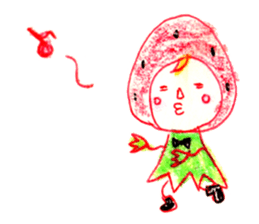strawberry cosplay sticker #11116352