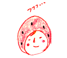 strawberry cosplay sticker #11116353