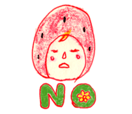 strawberry cosplay sticker #11116357