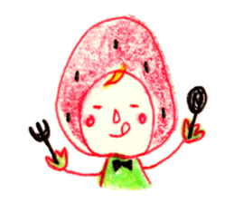 strawberry cosplay sticker #11116364
