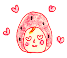 strawberry cosplay sticker #11116365