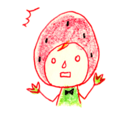 strawberry cosplay sticker #11116367