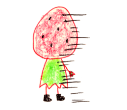 strawberry cosplay sticker #11116379