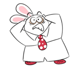 Rabbit dad's  story 1.0 sticker #11116926