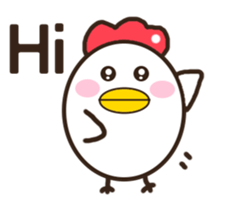 Smiling chickens sticker #11117032