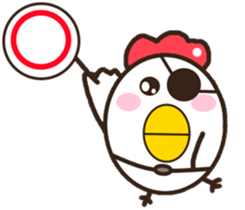 Smiling chickens sticker #11117064