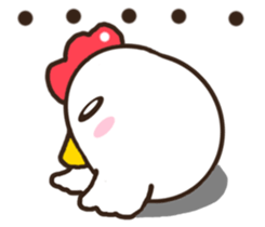 Smiling chickens sticker #11117069