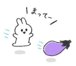 The bunny and cushions sticker #11117403