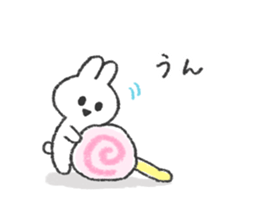 The bunny and cushions sticker #11117404