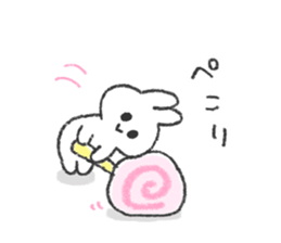 The bunny and cushions sticker #11117406