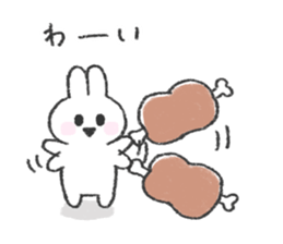 The bunny and cushions sticker #11117408