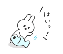 The bunny and cushions sticker #11117412