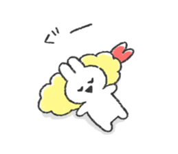 The bunny and cushions sticker #11117416