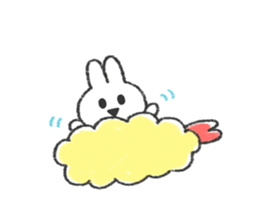 The bunny and cushions sticker #11117419