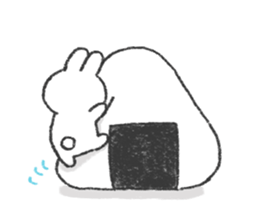 The bunny and cushions sticker #11117420
