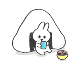 The bunny and cushions sticker #11117422