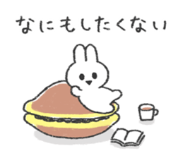The bunny and cushions sticker #11117429