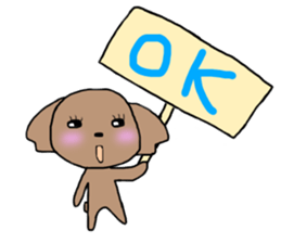 honorific toy poodle sticker #11117484