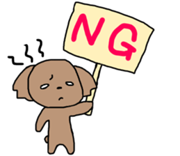 honorific toy poodle sticker #11117485